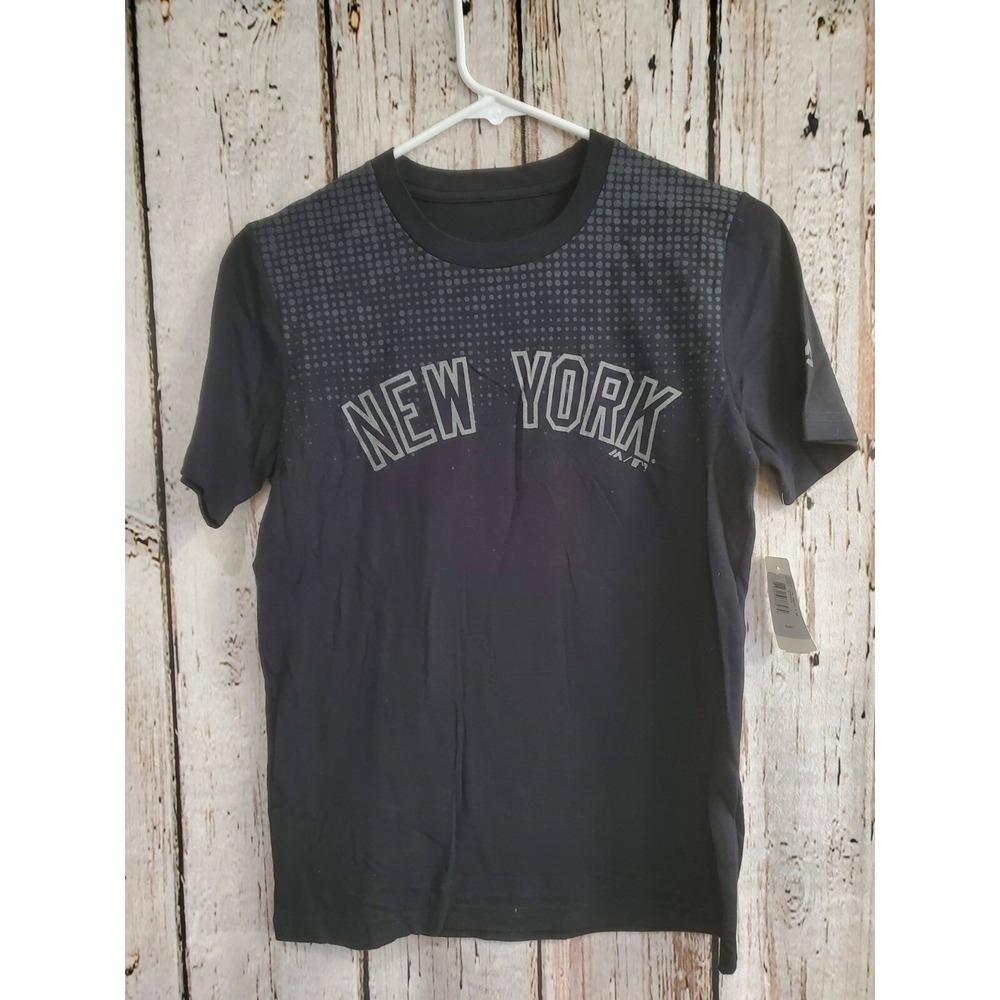 Youth M New York Yankees Ellsbury #22 Polyester Short Sleeve Tee T‑Shirt NEW NWT